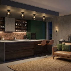 Lampa sufitowa lustrzana  APP1303-1C Czarna