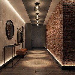 Lampa sufitowa lustrzana  APP1303-1C Czarna