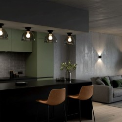 Lampa sufitowa lustrzana  APP1303-1C Czarna