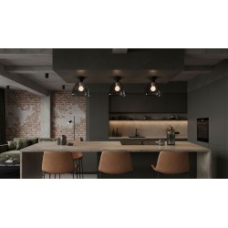 Lampa sufitowa lustrzana  APP1303-1C Czarna