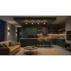 Lampa sufitowa lustrzana  APP1303-1C Czarna