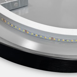LUSTRO ŚCIENNE LED OVL 50x100cm Czarne