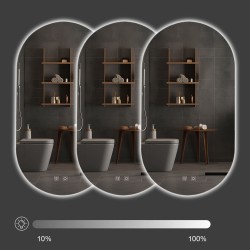 LUSTRO ŚCIENNE LED EGG 60x80 cm