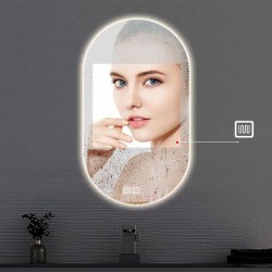 LUSTRO ŚCIENNE LED EGG 60x80 cm