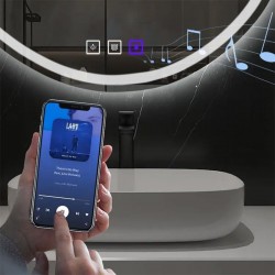 LUSTRO ŚCIENNE LED Z FUNKCJĄ BLUETOOTH 70x100cm FOG