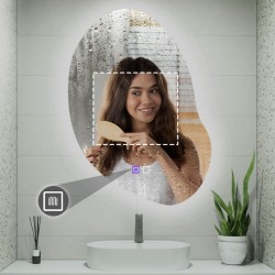 LUSTRO ŚCIENNE LED 80x60cm CLOUD C