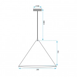 LAMPA SUFITOWA WISZĄCA APP1442-1CP WOOD