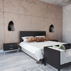 LAMPA ŚCIENNA KINKIET APP1429-W CZARNA