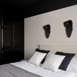 LAMPA ŚCIENNA KINKIET APP1429-W CZARNA