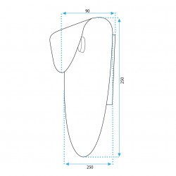 LAMPA ŚCIENNA KINKIET APP1429-W CZARNA