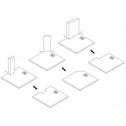Brodzik prysznicowy Magnum CARRARA WHITE 90x90