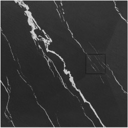 Brodzik prysznicowy Magnum CARRARA BLACK 90x90