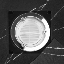 Brodzik prysznicowy Magnum CARRARA BLACK 90x90