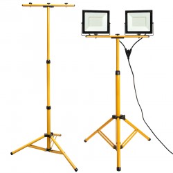 Halogen LED budowlany na statywie RSL006-2x100N