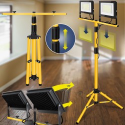 Halogen LED budowlany na statywie RSL005-2x50N