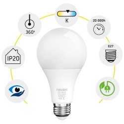 Żarówka LED Zimna E-27 18W RSL034