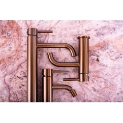 Zestaw wannowo-prysznicowy podtynkowy Rea Lungo Miedź Szczotkowana