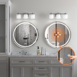 LUSTRO ŚCIENNE LED 70cm MMJ stal szczotkowana