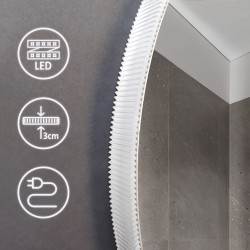 LUSTRO ŚCIENNE LED Z BLUETOOTH 60cm ROUND