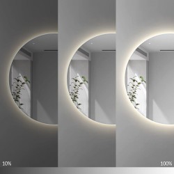 LUSTRO ŚCIENNE LED Z BLUETOOTH 60cm ROUND