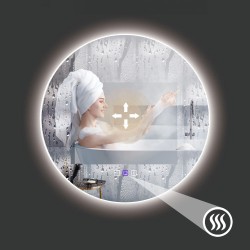 LUSTRO ŚCIENNE LED Z BLUETOOTH 60cm ROUND