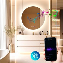 LUSTRO ŚCIENNE LED Z BLUETOOTH 60cm ROUND