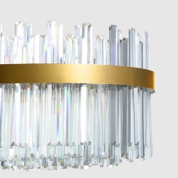 Lampa sufitowa kryształowa APP1513-CP80 Złota