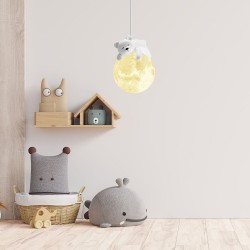 LAMPA SUFITOWA WISZĄCA WHITE BEAR APP1597-1CP