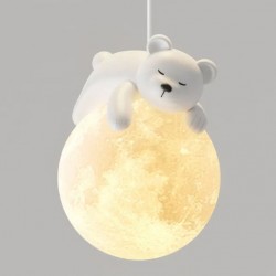 LAMPA SUFITOWA WISZĄCA WHITE BEAR APP1597-1CP