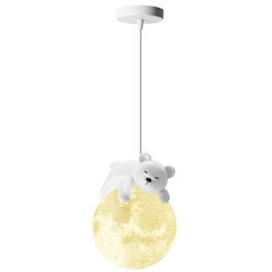 LAMPA SUFITOWA WISZĄCA WHITE BEAR APP1597-1CP