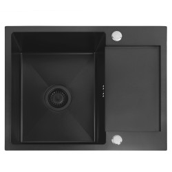 Zlewozmywak stalowy REA Paul Czarny