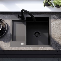 Zlewozmywak stalowy REA Paul Czarny