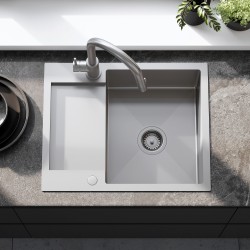 Zlewozmywak stalowy REA Paul Nikiel szczotkowany