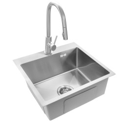 Zlewozmywak stalowy REA Leo 50 Nikiel szczotkowany