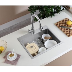 Zlewozmywak stalowy REA Leo 50 Nikiel szczotkowany