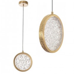 LAMPA WISZĄCA KRYSZTAŁOWA LED G089-1CP Złota