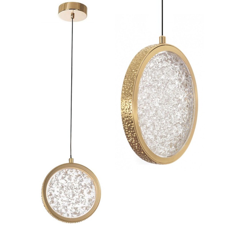 LAMPA WISZĄCA KRYSZTAŁOWA LED G089-1CP Złota