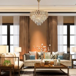 Lampa Wisząca z Kryształami G049-CP 60CM