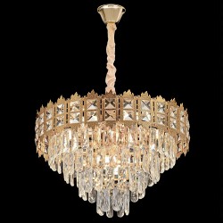 Lampa Wisząca z Kryształami G049-CP 60CM