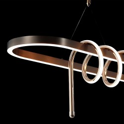 Lampa WISZĄCA LED LHJ040-CP 120 cm CZARNA