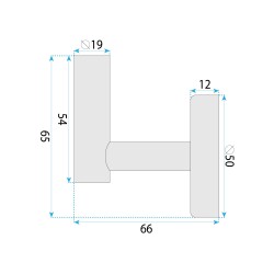 Wieszak łazienkowy 6606 Modern Nikiel Szczotkowany