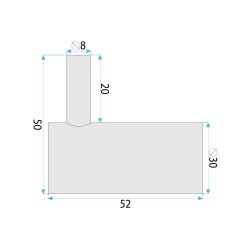 Wieszak łazienkowy 9706 Prism Złoty Szczotkowany