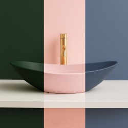 Umywalka nablatowa Rea Royal Olive Matt