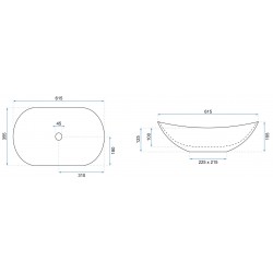 Umywalka nablatowa Rea Royal Olive Matt