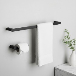 Zestaw akcesoriów łazienkowych Mati Czarny 4 elementy