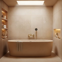 Bateria wannowa Rea Foster Złoty Szczotkowany