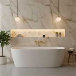 Bateria wannowa Rea Foster Złoty Szczotkowany