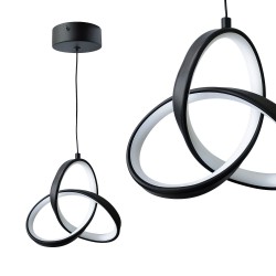 LAMPA SUFITOWA WISZĄCA LED APP1784-CP CZARNA