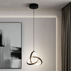 LAMPA SUFITOWA WISZĄCA LED APP1784-CP CZARNA