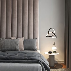 LAMPA SUFITOWA WISZĄCA LED APP1784-CP CZARNA